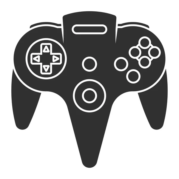 N64 Gamecube Controlador Videojuegos Icono Vector Plano Para Aplicaciones Sitio — Vector de stock