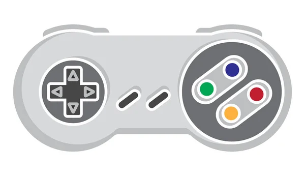 Ρετρό Χειριστήριο Βιντεοπαιχνιδιών Κλασικό Εικονίδιο Επίπεδου Διανυσματικού Χρώματος Joystick Για — Διανυσματικό Αρχείο