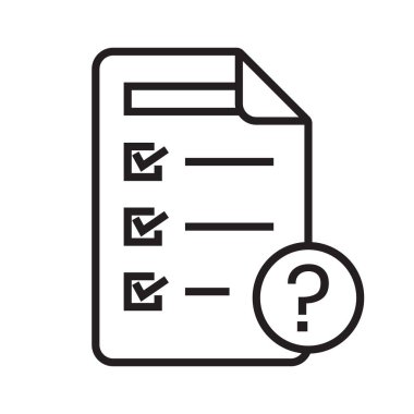 Uygulamalar veya web siteleri için hipotez veya temel varsayım çizgisi sanat vektör simgesi