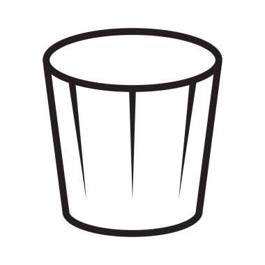 Çizgi sanat ikonu antika bir şişe durdurucu ya da uygulamalar ya da web siteleri için ahşap durdurucu