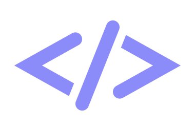 Uygulamalar ve web sitesi için hipermetin Markup Dili (HTML) kod açı parantez simgesi