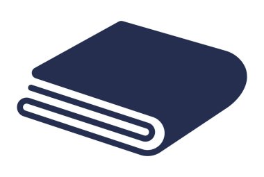 Uygulamalar veya web sitesi için mutfak peçetesi / katlanmış bez peçete simgesi