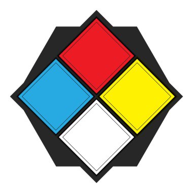NFPA 704 'ün boş işareti veya tehlikeli maddelerin korunması için ulusal yangın koruma derneği.