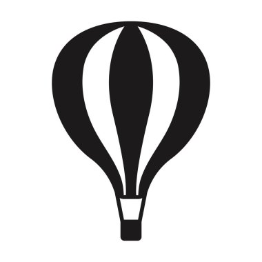 Uygulamalar ve web sitesi için sıcak hava balonu veya balon uçuş simgesi