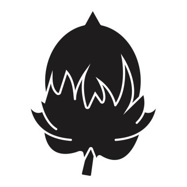 uygulamalar ve web sitesi için açılmamış pamuk boll düz vektör simgesi.