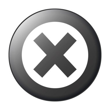 Uygulamalar ve web siteleri için çıkış veya kapatma vektör simgesi