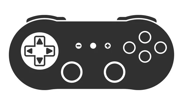 Klassischer Videospiel Controller Oder Klassisches Joystick Flachsymbol Für Apps Oder — Stockvektor