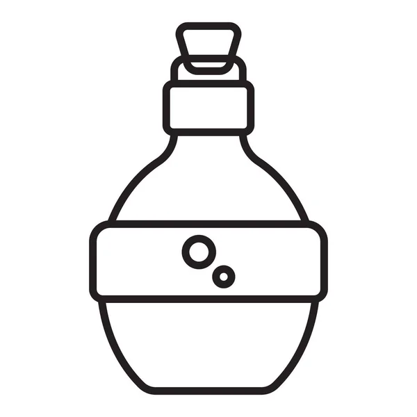 神奇玛瑙药瓶线艺术图标的应用程序或网站 — 图库矢量图片
