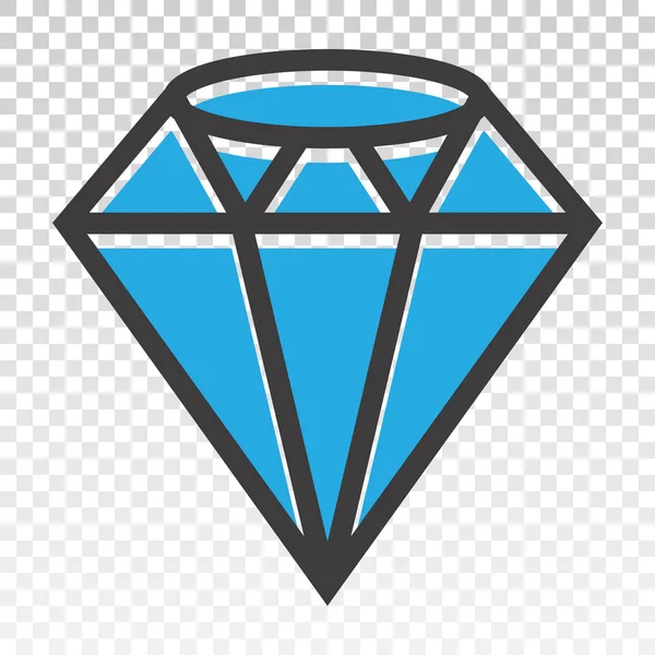 Diamant Icône Couleur Plate Sur Fond Transparent — Image vectorielle