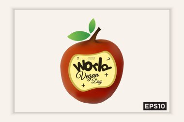 Dünya vegan günü metin formunda, Kasım tatillerinde arka planlar, afişler, web şablonları, broşürler için kullanılabilir.