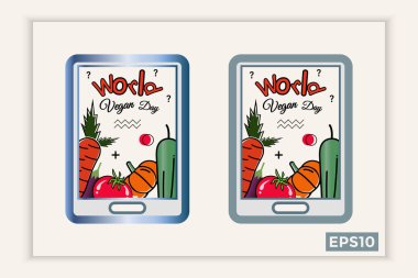 Dünya vegan günü metin formunda, Kasım tatillerinde arka planlar, afişler, web şablonları, broşürler için kullanılabilir.
