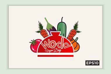 Dünya vegan günü metin formunda, Kasım tatillerinde arka planlar, afişler, web şablonları, broşürler için kullanılabilir.