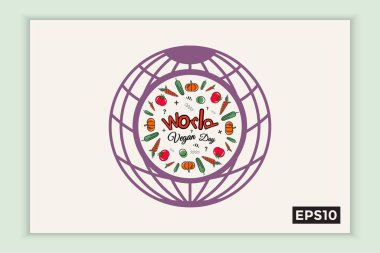 Dünya vegan günü metin formunda, Kasım tatillerinde arka planlar, afişler, web şablonları, broşürler için kullanılabilir.