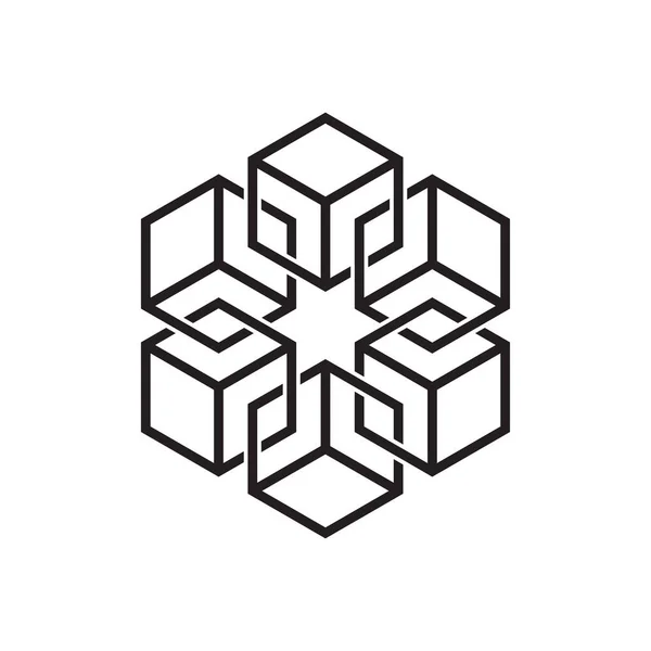 Blokzincirleme simge tasarımı, kripto para birimi, vektör dijital logo