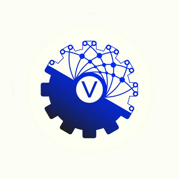 Gear Wheel Flat Vector Icon Apps Websites — Stock Vector