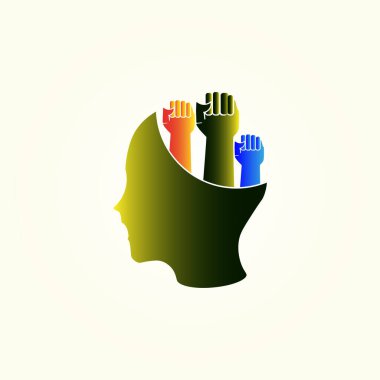 Uygulamalar veya web siteleri için akıllı beyin düz simgesi