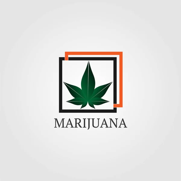 Cannabis Bladikon För Appar Eller Webbplatser — Stock vektor