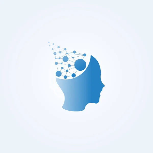 Icono Inteligente Cerebro Plano Para Aplicaciones Sitios Web Ilustración de stock
