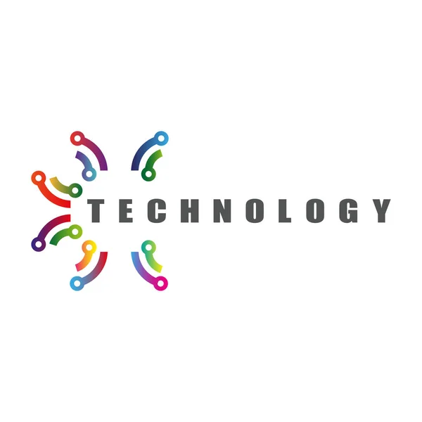 Icône Connexion Technologique Pour Applications Sites Web — Image vectorielle
