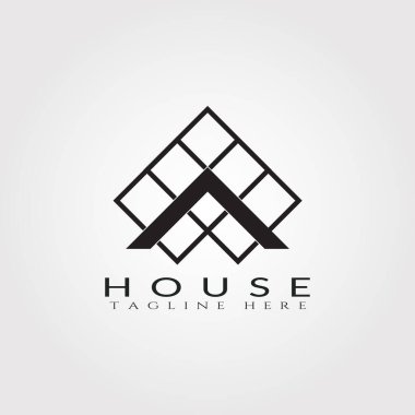 Ev simgesi şablonu, ev yaratıcı vektör logosu tasarımı, mimari, yapı ve inşaat, illüstrasyon elementi