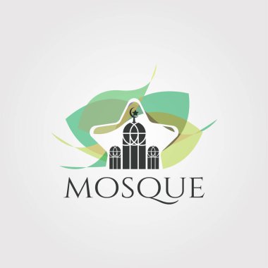 Cami vektör logosu tasarımı, İslami simge