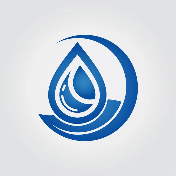 Su logosu. Su damlası ikonu. vektör ögesi çizimi