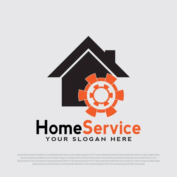 Das Logo Der Wohnungsverbesserung Vector Haus Logo Design Architektur Bau — Stockvektor
