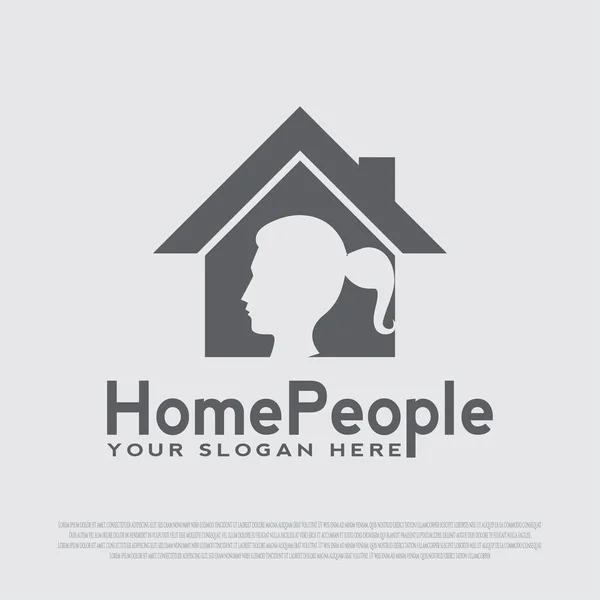 Perumahan Perbaikan Logo Desain Logo Vector House Arsitektur Bangunan Dan - Stok Vektor