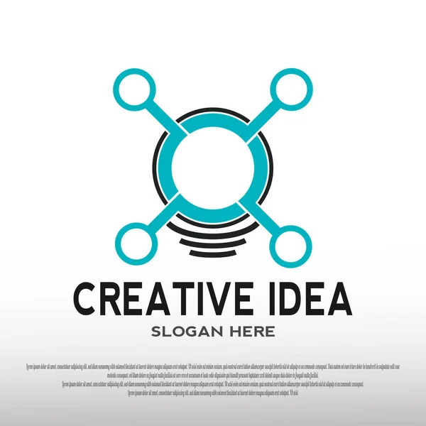 Креативні Люди Створюють Ідеї Дизайну Логотипів Концепцією Абстрактних Людей Дитячі — стоковий вектор