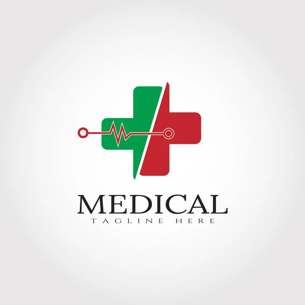 Logo Design För Medicinsk Vård — Stock vektor