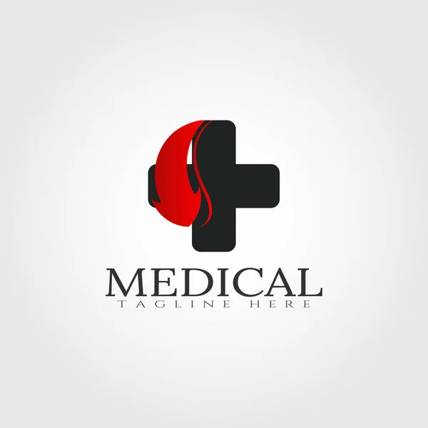 Diseño Del Logo Atención Médica — Archivo Imágenes Vectoriales