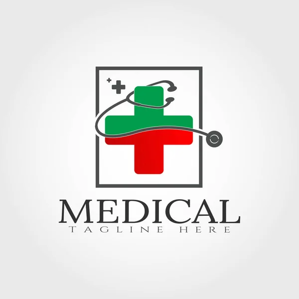 Logo Design För Medicinsk Vård — Stock vektor