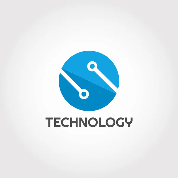 Технологія Дизайну Логотипу Комбінацією Літер Елемент Ілюстрації — стоковий вектор
