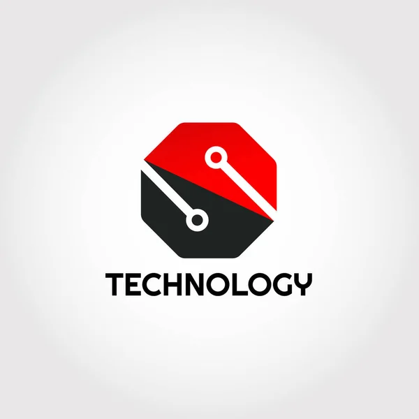 Технологія Дизайну Логотипу Комбінацією Літер Елемент Ілюстрації — стоковий вектор