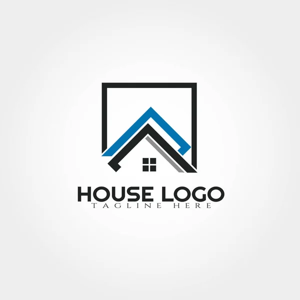 Plantilla Diseño Del Logotipo Casa Icono Casa Arquitectura Edificio Construcción — Vector de stock