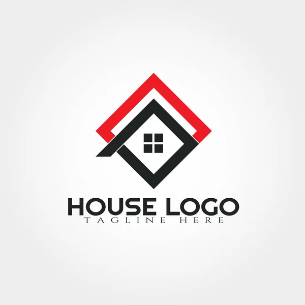 Modelo Design Logotipo Casa Ícone Casa Arquitetura Construção Construção Elemento — Vetor de Stock