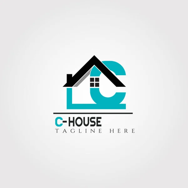 Modèle Icône Maison Avec Lettre Design Logo Vectoriel Créatif Maison — Image vectorielle