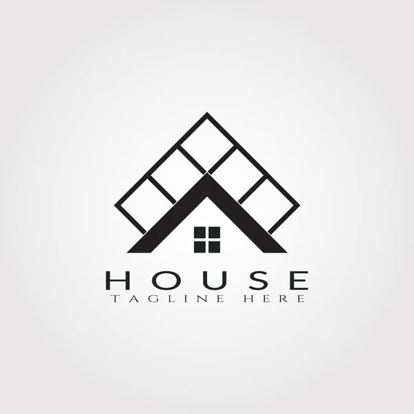 Σπίτι Εικονίδιο Πρότυπο Σπίτι Δημιουργική Διάνυσμα Λογότυπο Σχεδιασμό Αρχιτεκτονική Κτίριο — Διανυσματικό Αρχείο