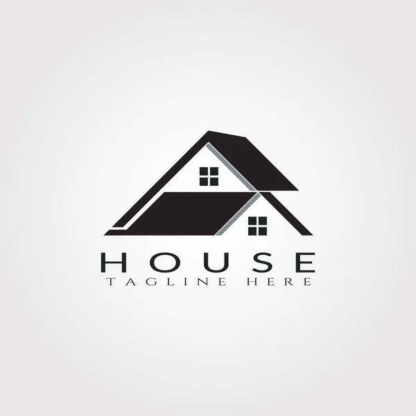 Σπίτι Εικονίδιο Πρότυπο Σπίτι Δημιουργική Διάνυσμα Λογότυπο Σχεδιασμό Αρχιτεκτονική Κτίριο — Διανυσματικό Αρχείο