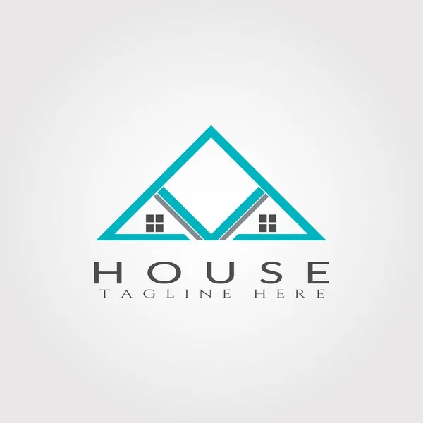 House Icon Template Home Creative Vector Logo Design Architecture Building — Stock Vector