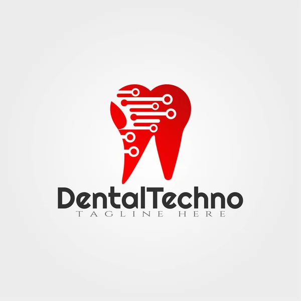 Векторний Дизайн Логотипу Зуба Людини Захист Зубів Зображення Зубів Елемент — стоковий вектор