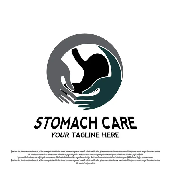 Diseño Del Logotipo Del Vector Del Estómago Humano Ilustración de stock