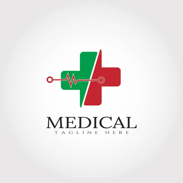 Дизайн Логотипу Медичної Допомоги Ліцензійні Стокові Ілюстрації