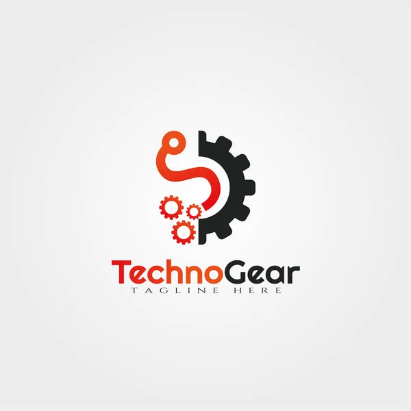 Vites teknolojisi vektör logosu tasarımı