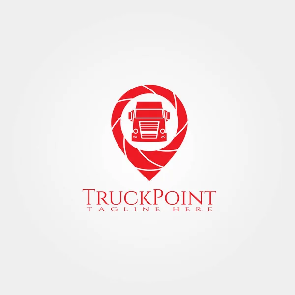 Lkw Logo Vorlage Lkw Icon Design Illustrationselement Vektor — Stockvektor