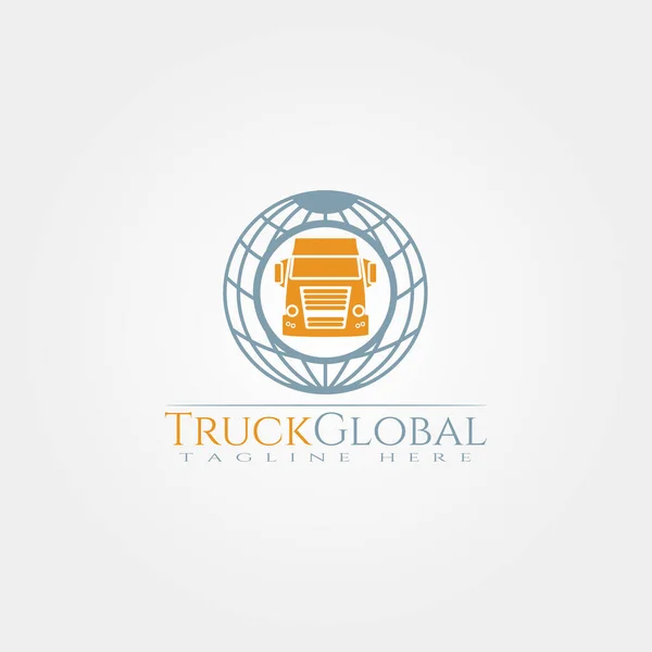 Πρότυπο Λογότυπο Φορτηγών Σχέδιο Εικονιδίων Φορτηγών Στοιχείο Εικονογράφησης Διάνυσμα — Διανυσματικό Αρχείο