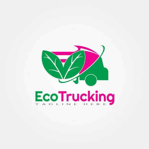 Truck Logo Template Truck Icon Design Illustratie Element Vector — Stockvector