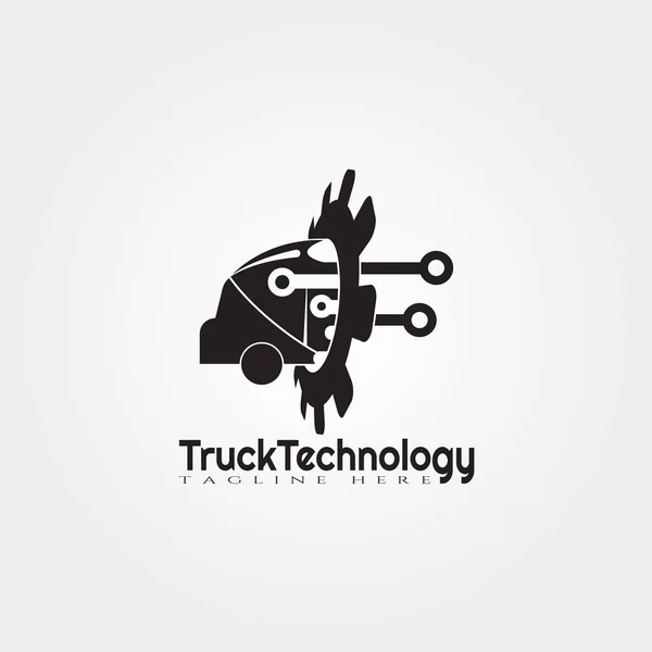 Lkw Logo Vorlage Lkw Icon Design Illustrationselement Vektor — Stockvektor