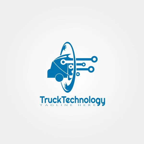 Truck Logo Template Truck Icon Design Illustratie Element Vector — Stockvector