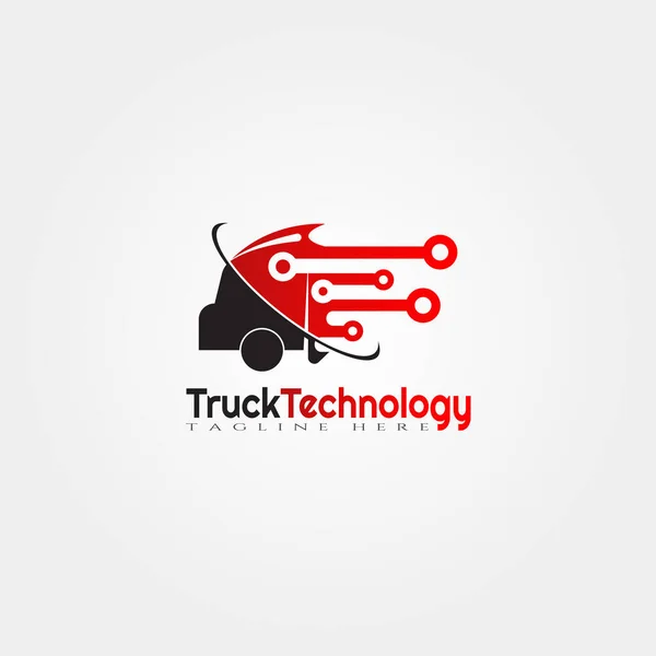 Lkw Logo Vorlage Lkw Icon Design Illustrationselement Vektor — Stockvektor